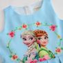 New Girls Anna Elsa Flower Printed Dress size 3-4 yrs Image 2