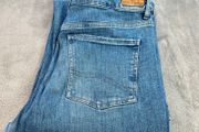 FAT FACE Womens Elise Wide Leg Jeans UK 14R W32 L29 Pale Mid Denim