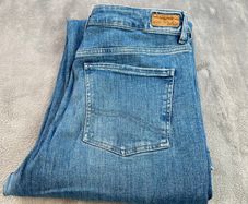 FAT FACE Womens Elise Wide Leg Jeans UK 14R W32 L29 Pale Mid Denim