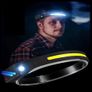 LED Motion Headlamp Rechargeable 270 Degree Wide Beam Image 4