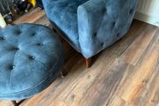 Arm Chair and foot stool