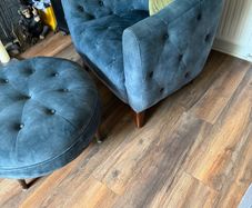 Arm Chair and foot stool