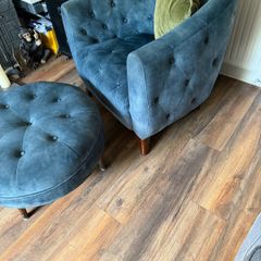 Arm Chair and foot stool