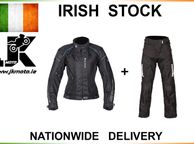 main image for ad Mens Spada Textile Jacket + Trousers Air Pro Seasons Ce Black Xxxl
