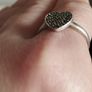 925 Sterling Silver Marcasite Ring. Image 4