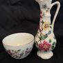 Vintage old Foley Chinese rose vase & bowl Image 2