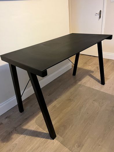 Typhoon Desk | Black Glass