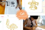 Personalized Child's Drawing Necklace | 925 Sterling Silver | Custom Kids Artwork Jewelry | Handmade Keepsake Gift