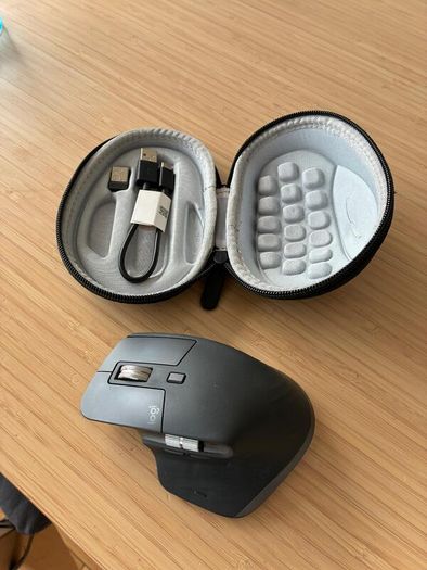 Logitech MX Master 3S Wireless Mouse - Case, Receiver and Cable - Like New