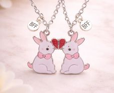 BFF Bunny Necklace Set - Free Post