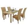 Dining Chairs 4 pcs Brown Natural Rattan Image 8