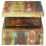 2 Piece Coffee Table Set Solid Reclaimed Wood Image 4