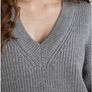 Yest Oversized V Neck Jumper Image 2