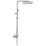 Dual Head Shower Set with Thermostat Stainless Steel Image 4