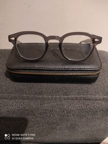 MOSCOT mens prescription glasses/leather case+cloth