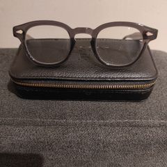 MOSCOT mens prescription glasses/leather case+cloth