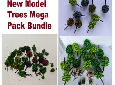 New Model Trees Mega Pack Bundle:  ( Hornby Bachmann MicroScalextric Scenic Lima wargames scalextric train )