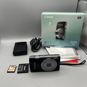 Canon IXUS 145 16MP Digital Camera Black - Boxed - Full Kit