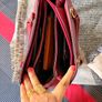 Elegant burgundy structured handbag for women Image 2