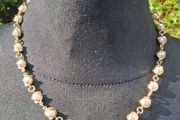 18k Gold Plated Pearl Necklace(Vintage)