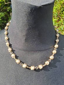 18k Gold Plated Pearl Necklace(Vintage)