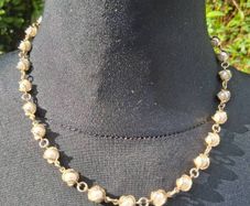 18k Gold Plated Pearl Necklace(Vintage)