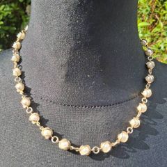 18k Gold Plated Pearl Necklace(Vintage)