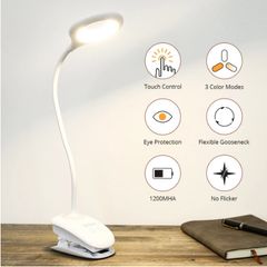 LED Desk Touch Switch Clip Study Reading Light
