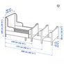 Extendable bed, white, 80x200 cm Image 3