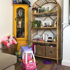 vintage bamboo shelving c1970's