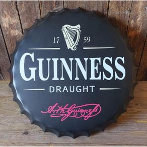 Guinness Bottle Cap Large Dark  HS444