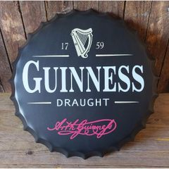 Guinness Bottle Cap Large Dark  HS444