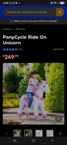 ride on pony toy nearly brand new berly used