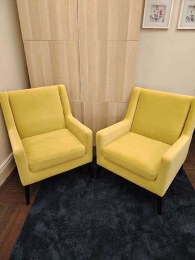 Ochre M&S Armchairs (4 available)