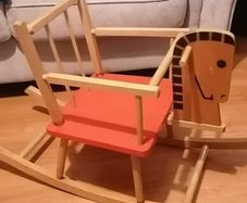 vintage 1960s childs rocking horse