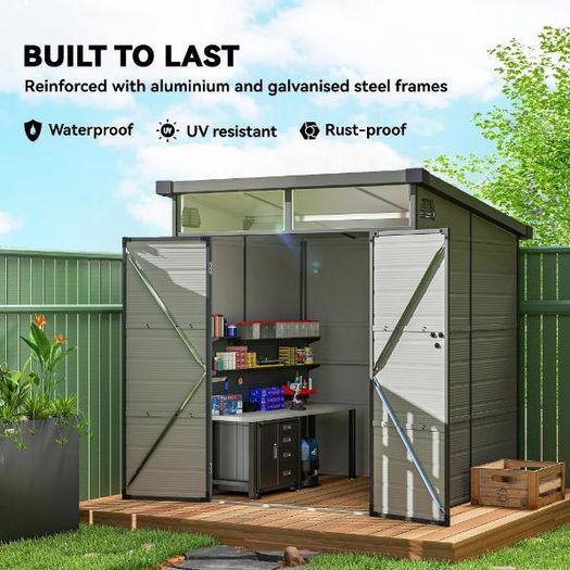 Plastic Garden Shed 6 x 6ft