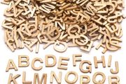 Mini Wooden Letter Templates (Pack of 260) For Kids to Decorate and Display - 30 mm (FREE POSTAGE)
