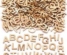 Mini Wooden Letter Templates (Pack of 260) For Kids to Decorate and Display - 30 mm (FREE POSTAGE)