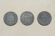 3 Pewter Blake Tokens. Ballygluinn Estate. Co Galway