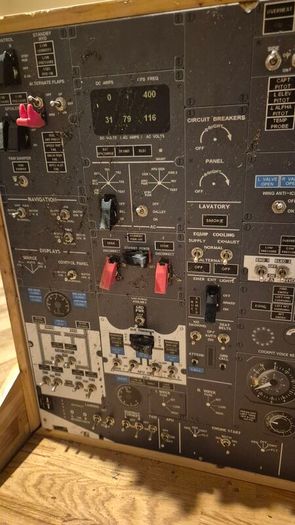 vinatge classic barn boeing 737 panel simulator