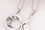 Couples "Love You" Pendant Set