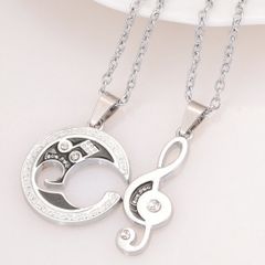 Couples "Love You" Pendant Set