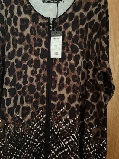 Unworn New Betty Barclay Size 18 Cardigan/jacket with zip up front