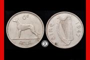 Ireland - 1947 - 6 Pence - Wolfhound - KM.13a - [2383]
