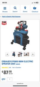 Erbauer Eps800 800w Electric Sprayer 240v