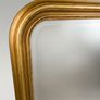 French Style Arched Giltwood Mirror Image 3