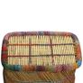 Coffee Table Bamboo with Chindi Details Multicolour Image 8