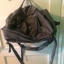 Kaukko grey canvas denim duffel bag backpack rucksack with laptop compartment Image 2