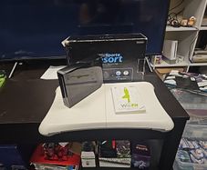 nintendo wii only console & fit board