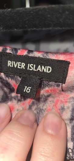 River Island Abstract Print Shift Dress  UK 16  EU 42